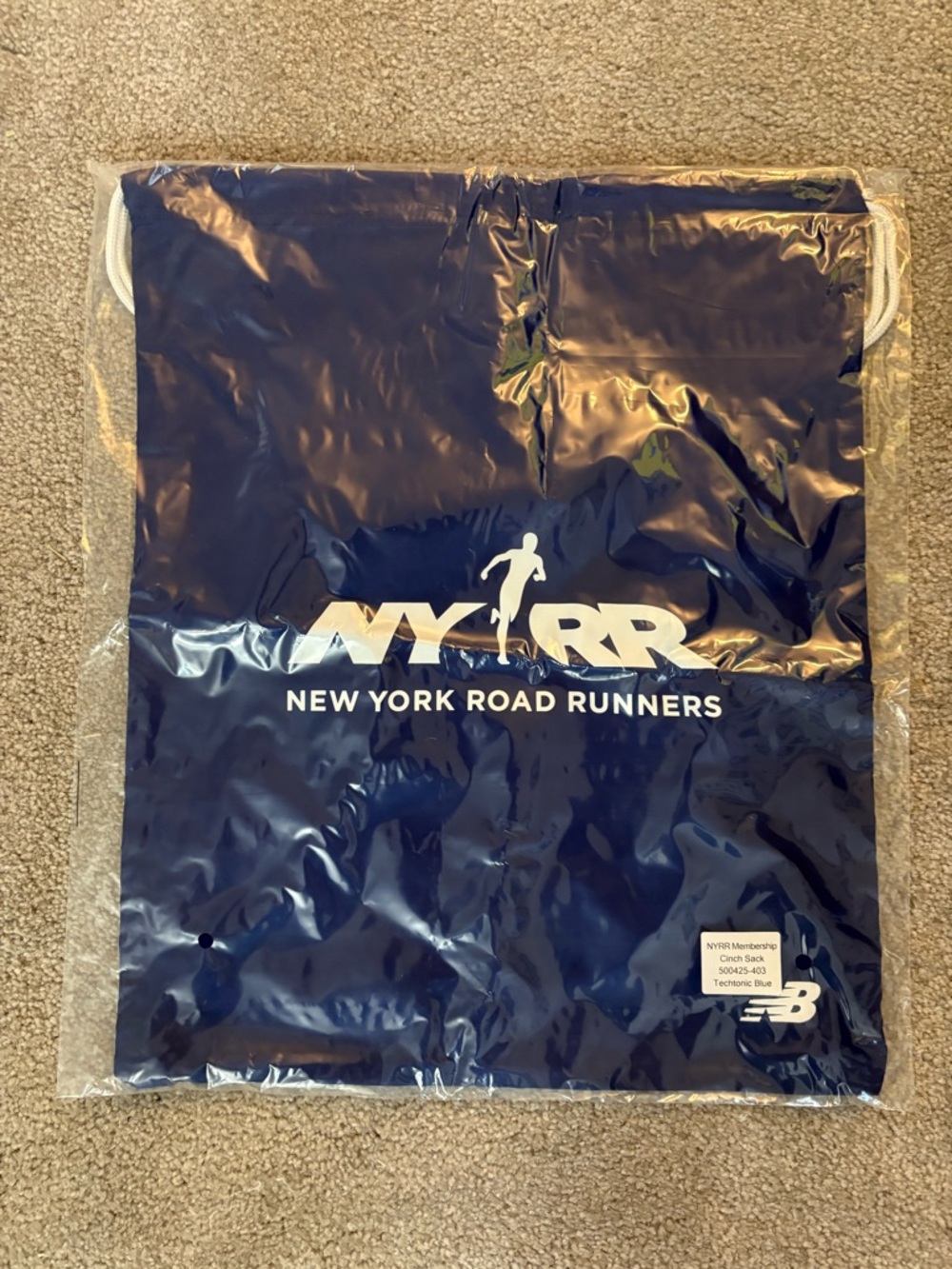 NYRR / New Balance cinch bag backpack